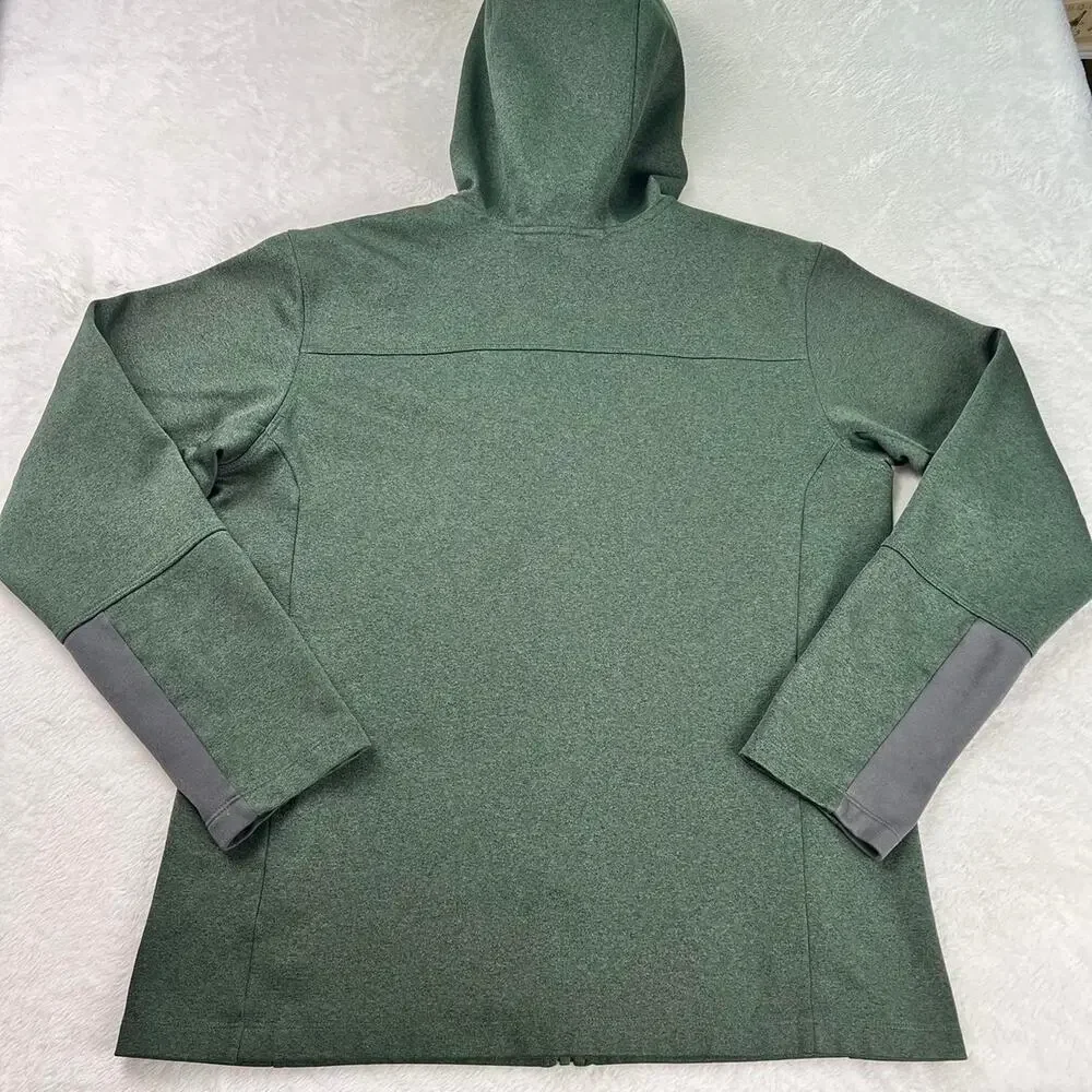 The North Face Men's Full Zip Sweatshirt Size Large Green & Yellow